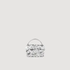 Sacs Porté Épaule|Mini Sacs*SANDRO Mini Sac Yza Sequins Argent