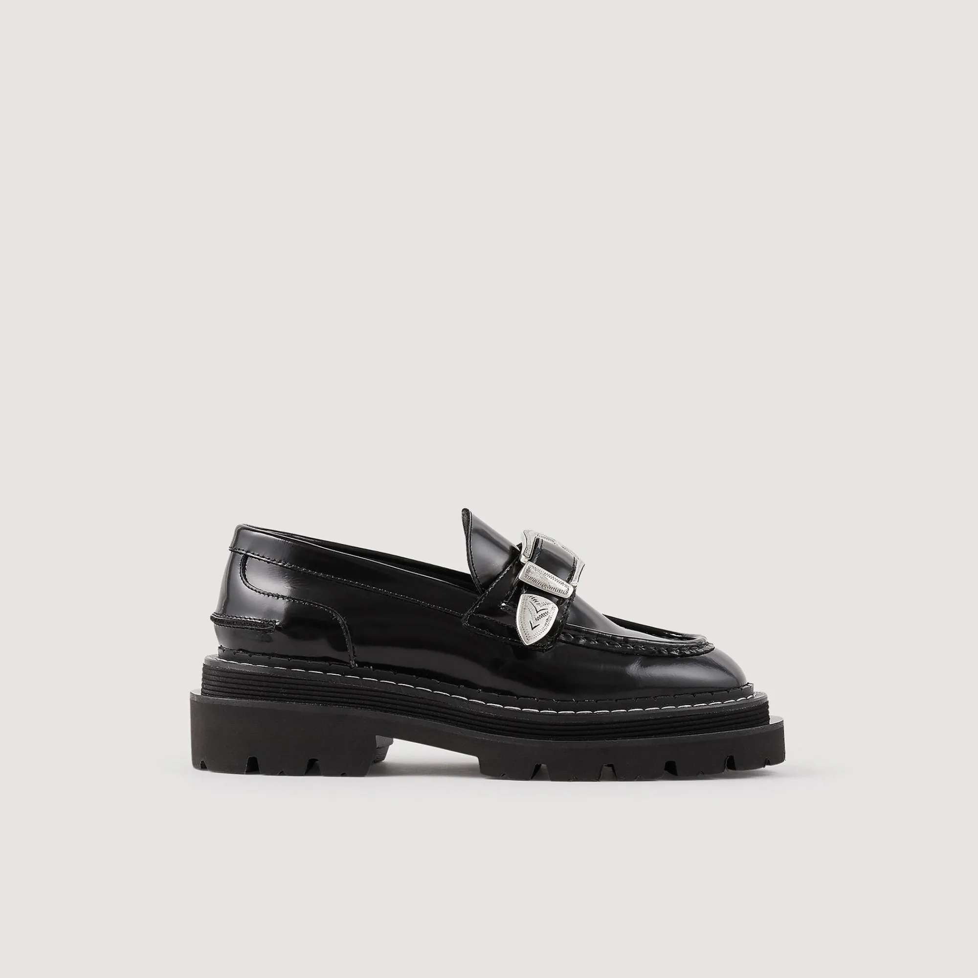 Mocassins & Mules*SANDRO Mocassins En Cuir Noir