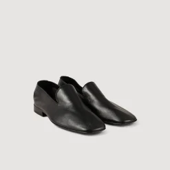 Chaussures De Ville*SANDRO Mocassins Loafers En Cuir Noir