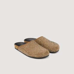 Mocassins & Mules*SANDRO Mules Strassées Kaki