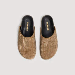 Mocassins & Mules*SANDRO Mules Strassées Kaki