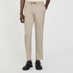Pantalons & Shorts*SANDRO Pantalon à Taille élastiquée Taupe