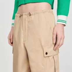 Pantalons & Jeans*SANDRO Pantalon Cargo Beige