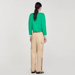 Pantalons & Jeans*SANDRO Pantalon Cargo Beige