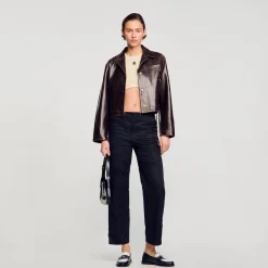 Pantalons & Jeans*SANDRO Pantalon Cargo Noir
