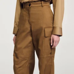 Pantalons & Jeans*SANDRO Pantalon Cargo Glaise