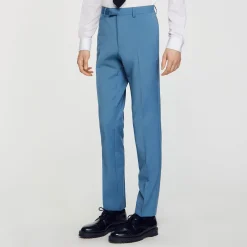 Costumes & Smokings|Pantalons & Shorts*SANDRO Pantalon De Costume Bleu Gris
