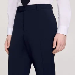 Pantalons & Shorts|Costumes & Smokings*SANDRO Pantalon De Costume Marine