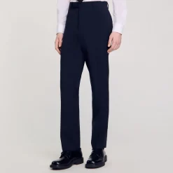 Pantalons & Shorts|Costumes & Smokings*SANDRO Pantalon De Costume Marine