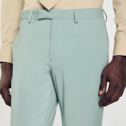 Pantalons & Shorts|Costumes & Smokings*SANDRO Pantalon De Costume vert clair