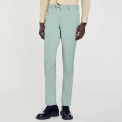 Pantalons & Shorts|Costumes & Smokings*SANDRO Pantalon De Costume vert clair