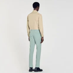 Pantalons & Shorts|Costumes & Smokings*SANDRO Pantalon De Costume vert clair