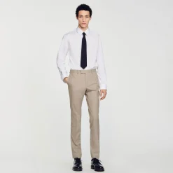 Pantalons & Shorts|Costumes & Smokings*SANDRO Pantalon De Costume Taupe