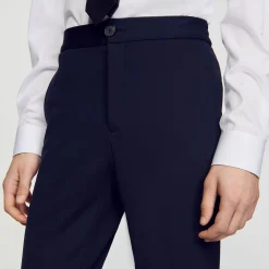 Pantalons & Shorts|Costumes & Smokings*SANDRO Pantalon De Costume Marine