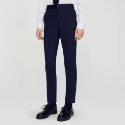 Pantalons & Shorts|Costumes & Smokings*SANDRO Pantalon De Costume Marine