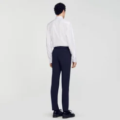 Pantalons & Shorts|Costumes & Smokings*SANDRO Pantalon De Costume Marine