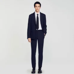 Pantalons & Shorts|Costumes & Smokings*SANDRO Pantalon De Costume Marine