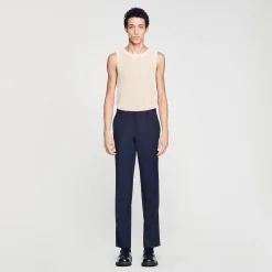 Pantalons & Shorts|Costumes & Smokings*SANDRO Pantalon De Costume Marine