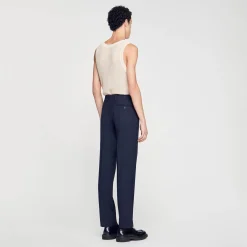 Pantalons & Shorts|Costumes & Smokings*SANDRO Pantalon De Costume Marine