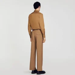 Pantalons & Shorts|Costumes & Smokings*SANDRO Pantalon De Costume Camel