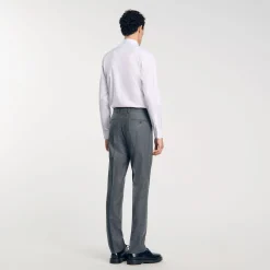 Pantalons & Shorts|Costumes & Smokings*SANDRO Pantalon De Costume Gris
