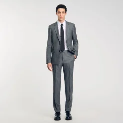 Pantalons & Shorts|Costumes & Smokings*SANDRO Pantalon De Costume Gris