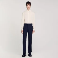 Pantalons & Shorts|Costumes & Smokings*SANDRO Pantalon De Costume Marine