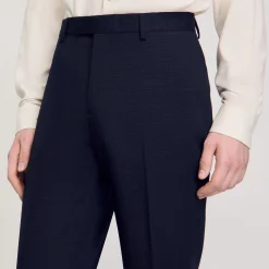 Pantalons & Shorts|Costumes & Smokings*SANDRO Pantalon De Costume Marine