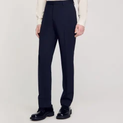 Pantalons & Shorts|Costumes & Smokings*SANDRO Pantalon De Costume Marine