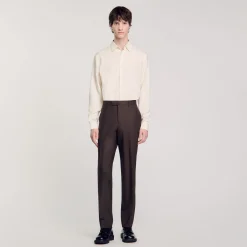 Pantalons & Shorts|Costumes & Smokings*SANDRO Pantalon De Costume Marron