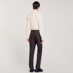 Pantalons & Shorts|Costumes & Smokings*SANDRO Pantalon De Costume Marron