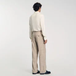 Pantalons & Shorts|Costumes & Smokings*SANDRO Pantalon De Costume Beige