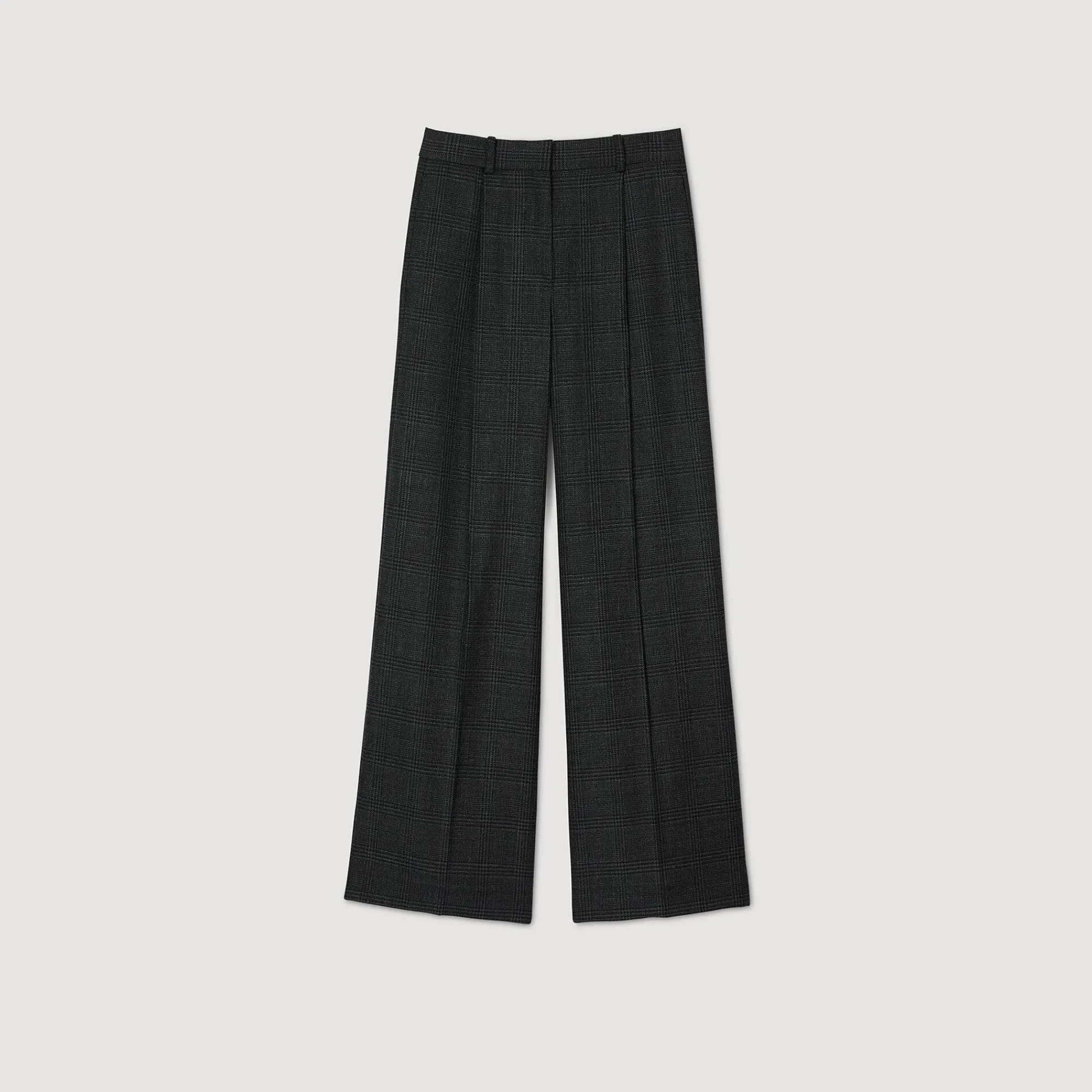 Costumes|Pantalons & Jeans*SANDRO Pantalon De Costume à Carreaux Gris Foncé