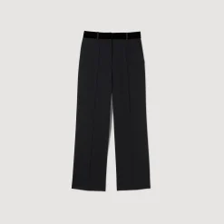 Costumes|Pantalons & Jeans*SANDRO Pantalon De Costume Droit Noir