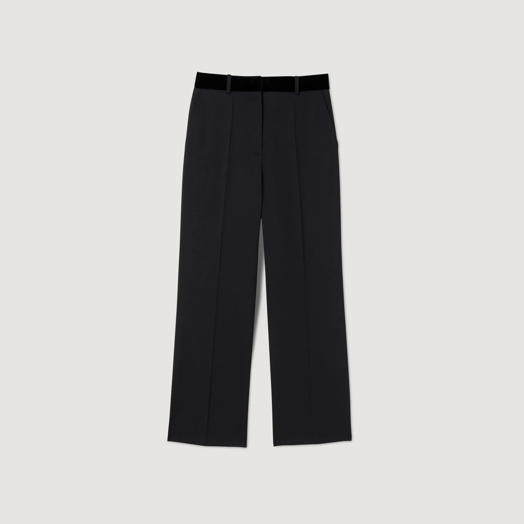 Costumes|Pantalons & Jeans*SANDRO Pantalon De Costume Droit Noir