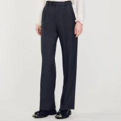 Costumes|Pantalons & Jeans*SANDRO Pantalon De Costume En Laine Gris