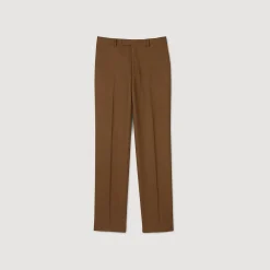 Pantalons & Shorts|Costumes & Smokings*SANDRO Pantalon De Costume En Laine Taupe
