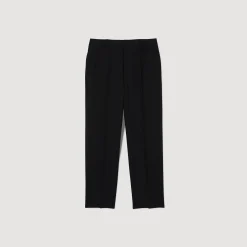 Pantalons & Shorts|Costumes & Smokings*SANDRO Pantalon De Costume En Laine Noir