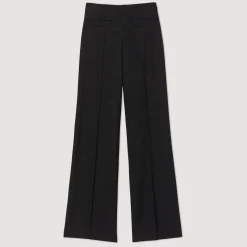 Pantalons & Jeans*SANDRO Pantalon De Costume Large Noir