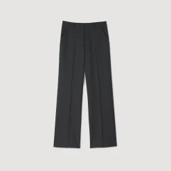 Pantalons & Shorts|Costumes & Smokings*SANDRO Pantalon De Costume Large Gris
