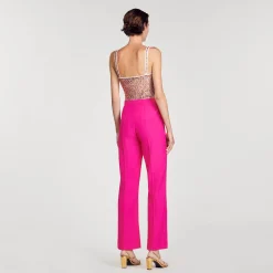 Costumes|Pantalons & Jeans*SANDRO Pantalon De Costume évasé Fushia