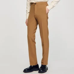 Pantalons & Shorts*SANDRO Pantalon En Jersey Camel