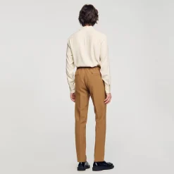 Pantalons & Shorts*SANDRO Pantalon En Jersey Camel