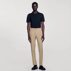 Pantalons & Shorts*SANDRO Pantalon En Jersey Beige