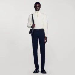 Pantalons & Shorts*SANDRO Pantalon En Jersey Noir