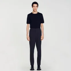 Pantalons & Shorts*SANDRO Pantalon En Jersey Gris Foncé