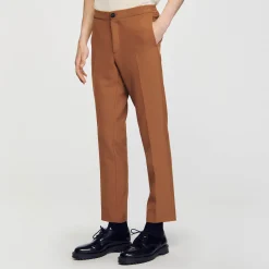 Pantalons & Shorts*SANDRO Pantalon En Jersey Caramel