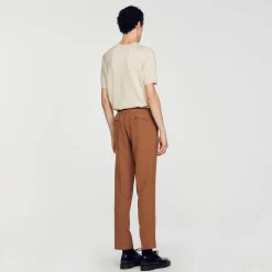 Pantalons & Shorts*SANDRO Pantalon En Jersey Caramel