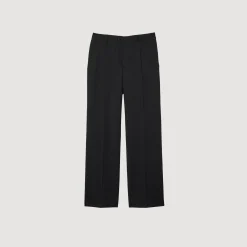 Pantalons & Shorts*SANDRO Pantalon En Laine Mélangée Noir