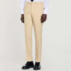 Pantalons & Shorts|Costumes & Smokings*SANDRO Pantalon En Lin Beige